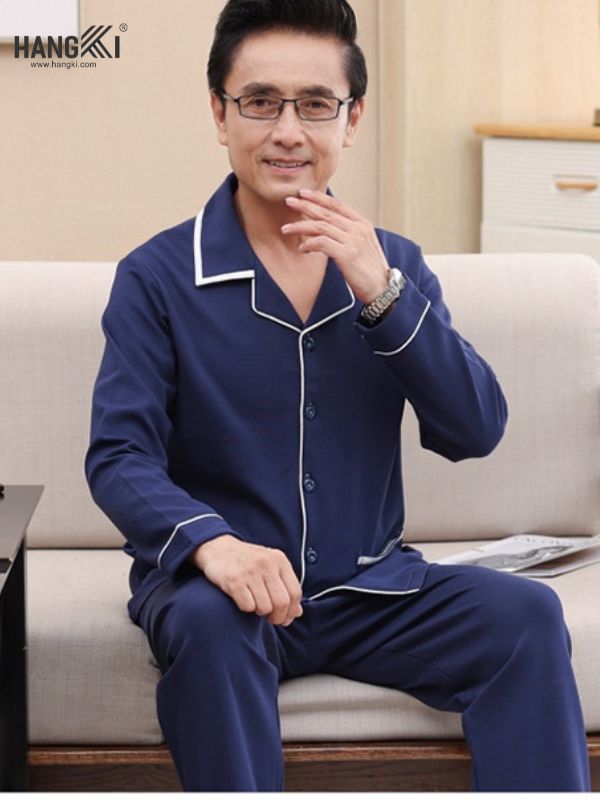TD51 - Đồ Ngủ Pijama Nam Tay Dài Quần Dài Cotton