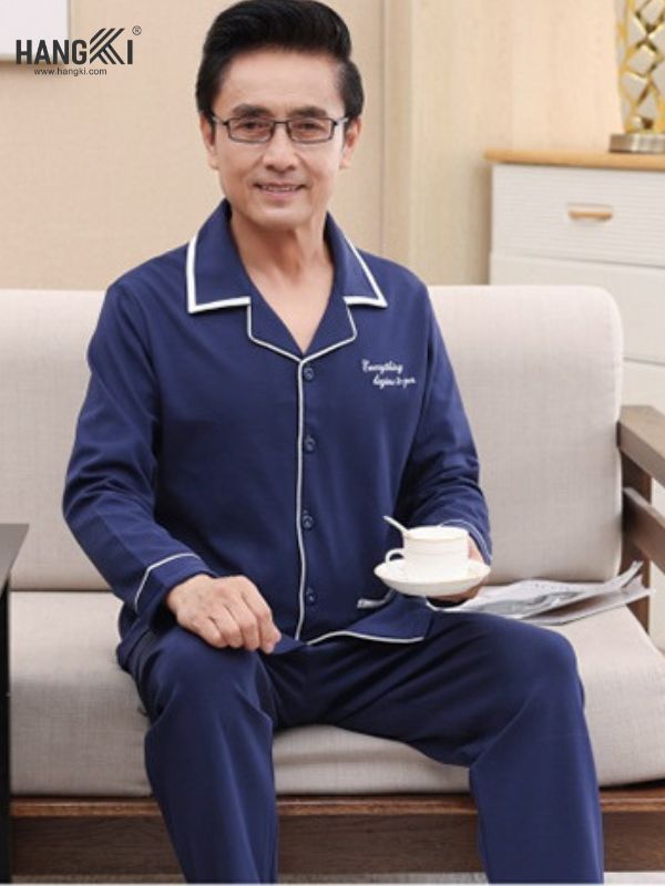 TD51 - Đồ Ngủ Pijama Nam Tay Dài Quần Dài Cotton