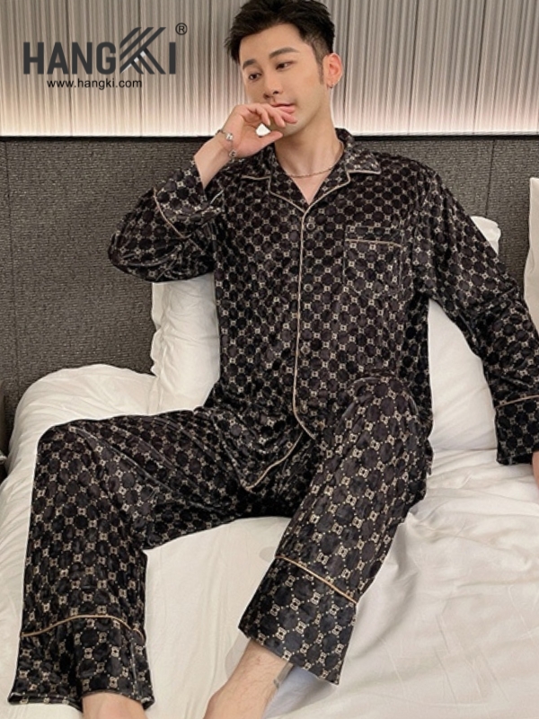 TD510 - Đồ Ngủ Pijama Nam Tay Dài Quần Dài Cotton