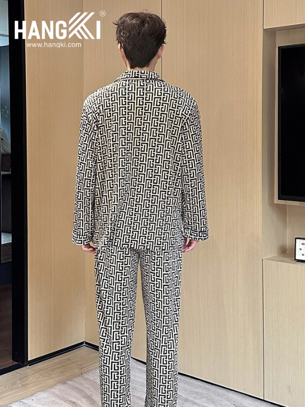 TD512 - Đồ Ngủ Pijama Nam Tay Dài Quần Dài Cotton