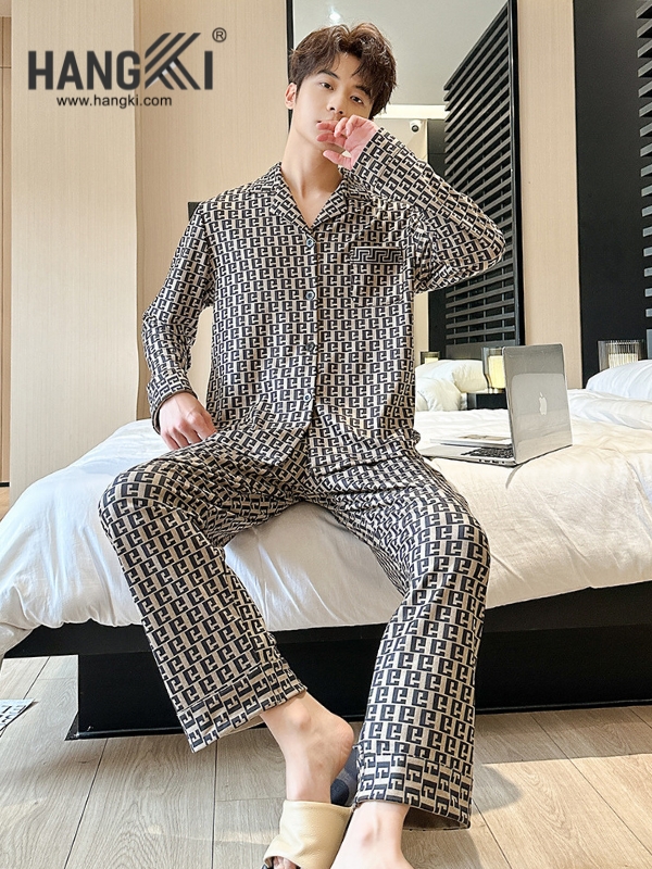 TD513 - Đồ Ngủ Pijama Nam Tay Dài Quần Dài Cotton