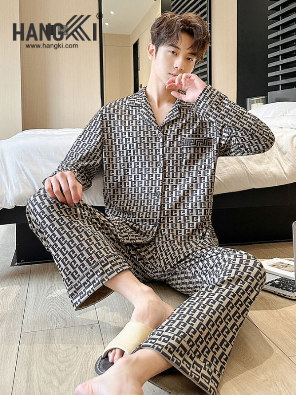 TD513 - Đồ Ngủ Pijama Nam Tay Dài Quần Dài Cotton