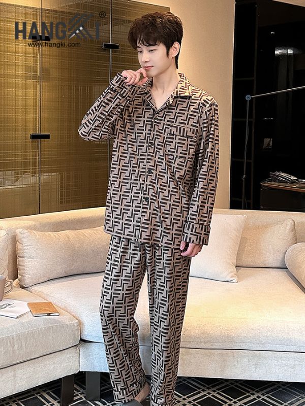 TD515 - Đồ Ngủ Pijama Nam Tay Dài Quần Dài Cotton