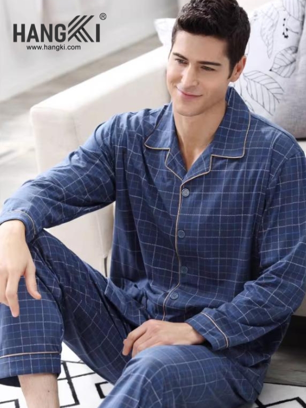TD519 - Đồ Ngủ Pijama Nam Tay Dài Quần Dài Cotton