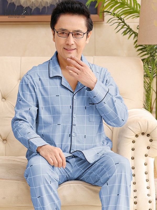TD52 - Đồ Ngủ Pijama Nam Tay Dài Quần Dài Cotton