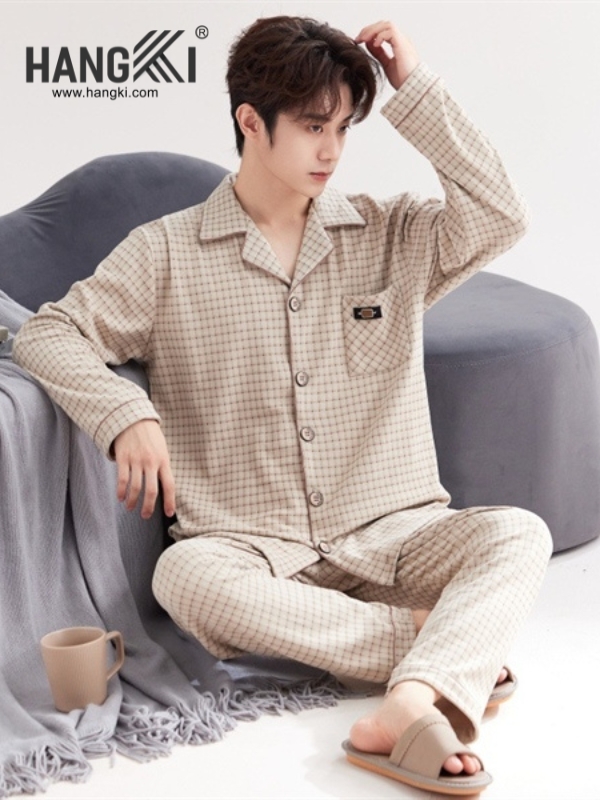 TD520 - Đồ Ngủ Pijama Nam Tay Dài Quần Dài Cotton