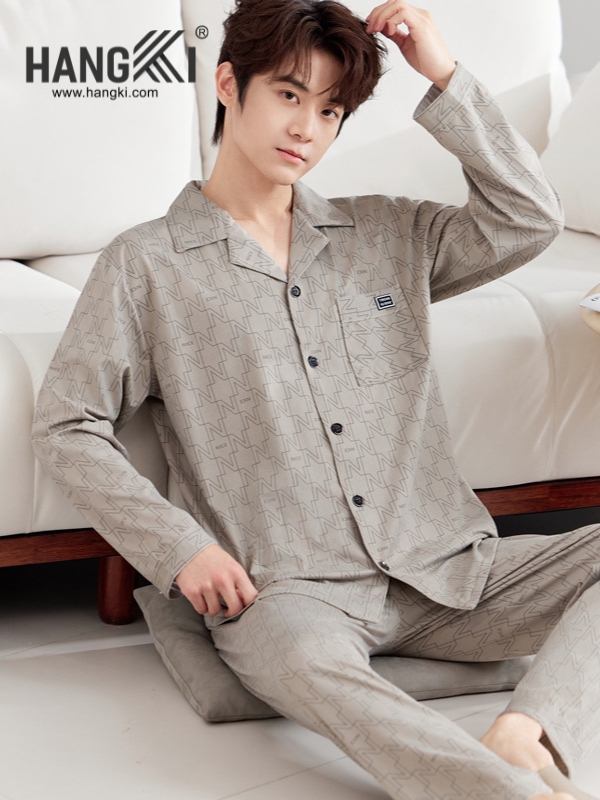 TD521 - Đồ Ngủ Pijama Nam Tay Dài Quần Dài Cotton