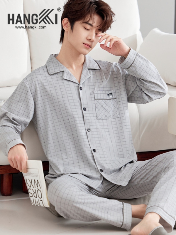 TD522 - Đồ Ngủ Pijama Nam Tay Dài Quần Dài Cotton