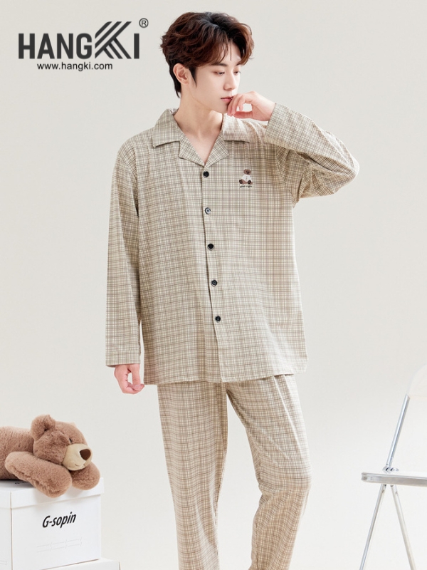 TD525 - Đồ Ngủ Pijama Nam Tay Dài Quần Dài Cotton