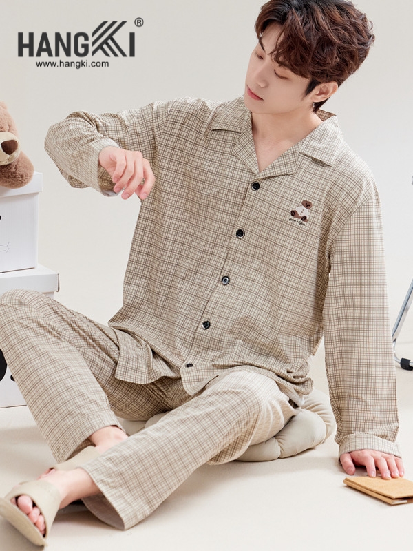 TD525 - Đồ Ngủ Pijama Nam Tay Dài Quần Dài Cotton