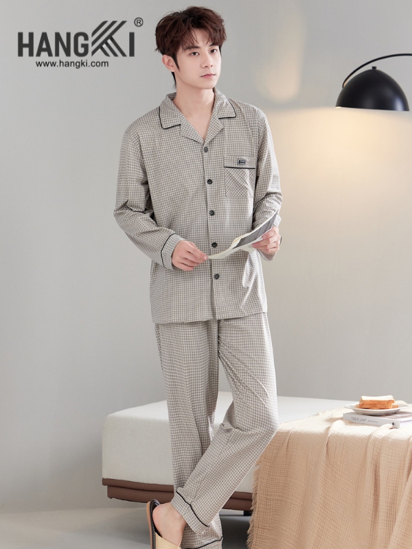 TD526 - Đồ Ngủ Pijama Nam Tay Dài Quần Dài Cotton