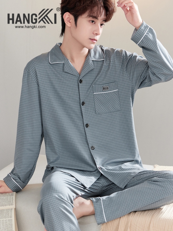 TD526 - Đồ Ngủ Pijama Nam Tay Dài Quần Dài Cotton