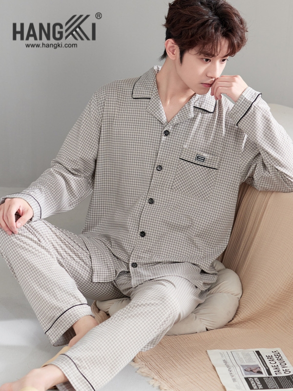 TD526 - Đồ Ngủ Pijama Nam Tay Dài Quần Dài Cotton