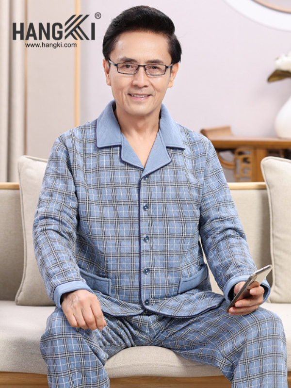 TD527 - Đồ Ngủ Pijama Nam Tay Dài Quần Dài Cotton