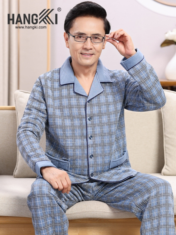 TD527 - Đồ Ngủ Pijama Nam Tay Dài Quần Dài Cotton