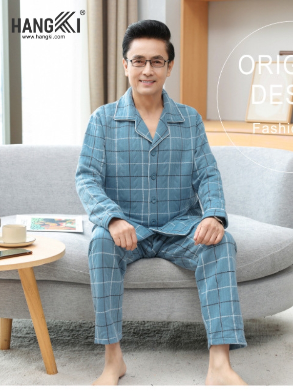 TD529 - Đồ Ngủ Pijama Nam Tay Dài Quần Dài Cotton
