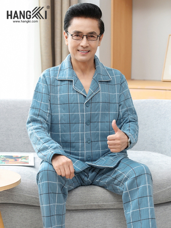 TD529 - Đồ Ngủ Pijama Nam Tay Dài Quần Dài Cotton