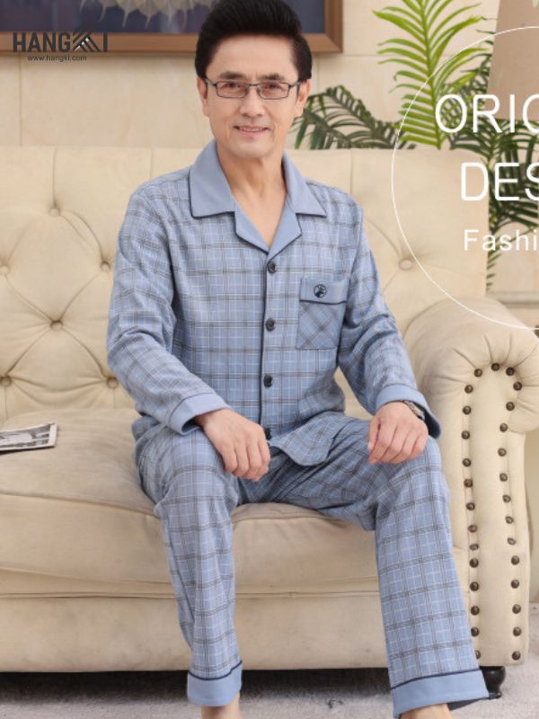 TD533 - Đồ Ngủ Pijama Nam Tay Dài Quần Dài Cotton