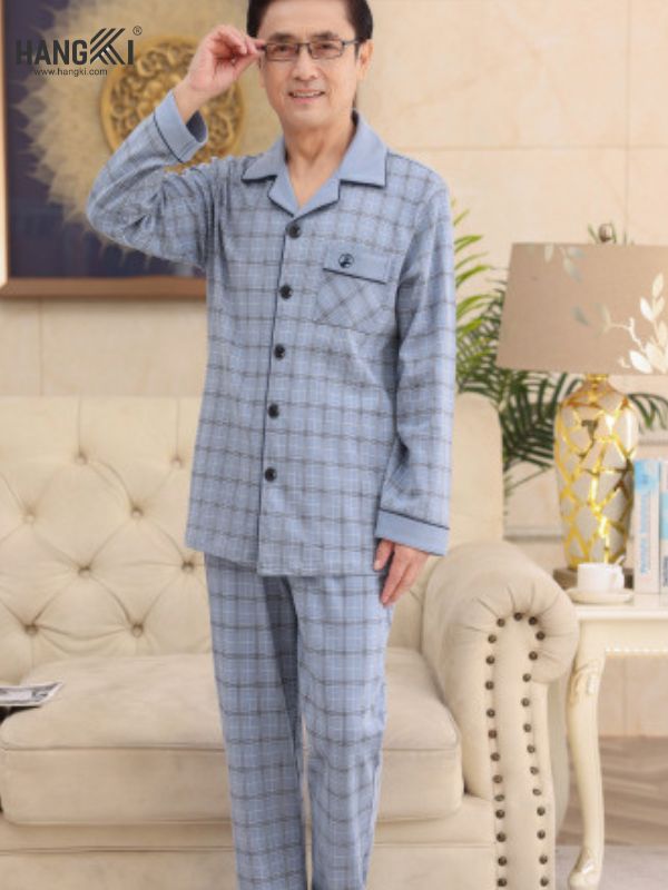 TD533 - Đồ Ngủ Pijama Nam Tay Dài Quần Dài Cotton