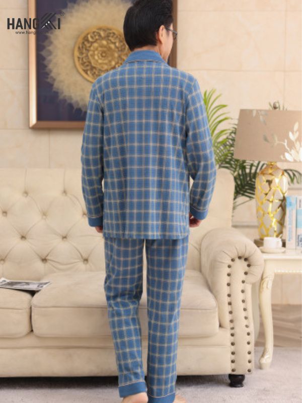 TD533 - Đồ Ngủ Pijama Nam Tay Dài Quần Dài Cotton