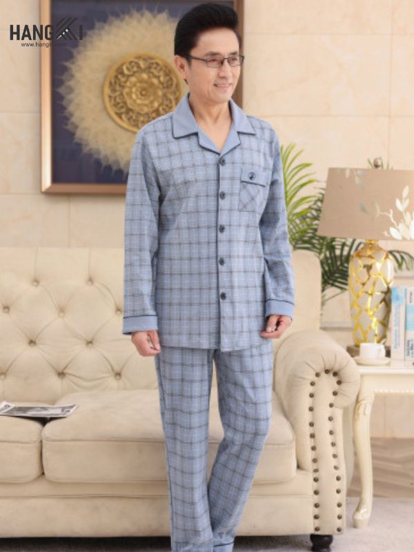 TD533 - Đồ Ngủ Pijama Nam Tay Dài Quần Dài Cotton