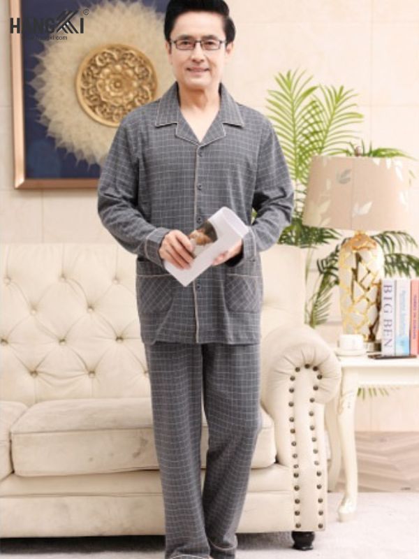 TD534 - Đồ Ngủ Pijama Nam Tay Dài Quần Dài Cotton
