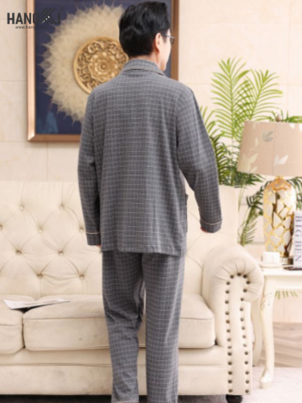 TD534 - Đồ Ngủ Pijama Nam Tay Dài Quần Dài Cotton