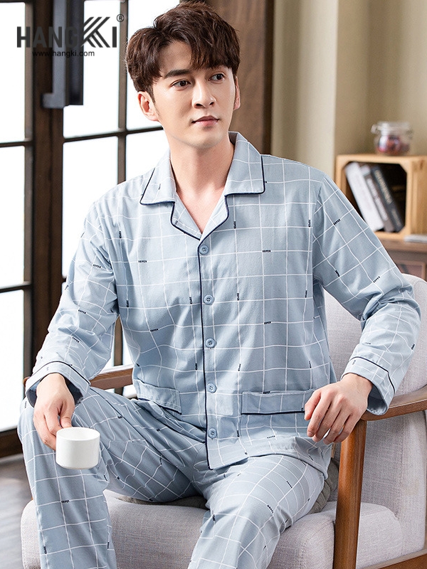 TD538 - Đồ Ngủ Pijama Nam Tay Dài Quần Dài Cotton