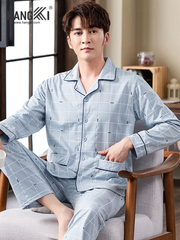 TD538 - Đồ Ngủ Pijama Nam Tay Dài Quần Dài Cotton