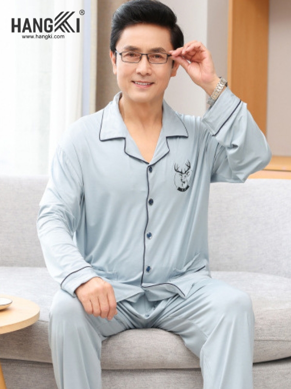 TD539 - Đồ Ngủ Pijama Nam Tay Dài Quần Dài Cotton