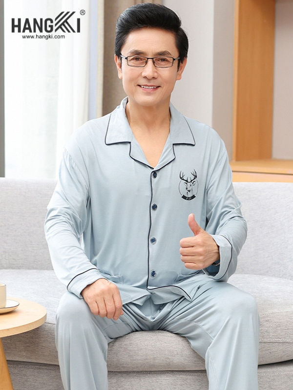TD539 - Đồ Ngủ Pijama Nam Tay Dài Quần Dài Cotton