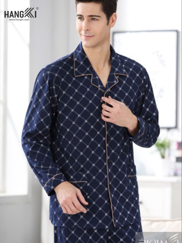 TD54 - Đồ Ngủ Pijama Nam Tay Dài Quần Dài Cotton