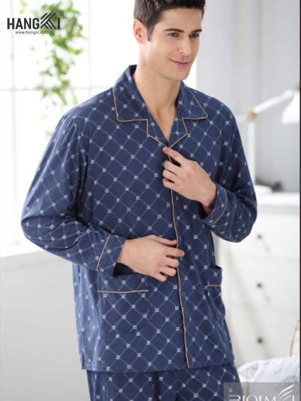 TD54 - Đồ Ngủ Pijama Nam Tay Dài Quần Dài Cotton
