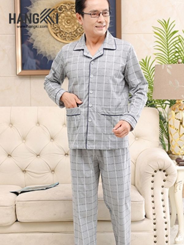 TD541 - Đồ Ngủ Pijama Nam Tay Dài Quần Dài Cotton