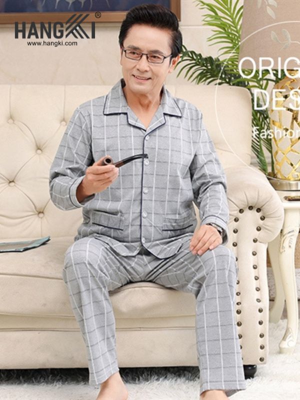 TD541 - Đồ Ngủ Pijama Nam Tay Dài Quần Dài Cotton