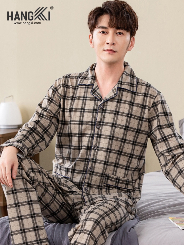 TD542 - Đồ Ngủ Pijama Nam Tay Dài Quần Dài Cotton