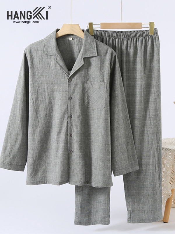 TD546 - Đồ Ngủ Pijama Nam Tay Dài Quần Dài Cotton
