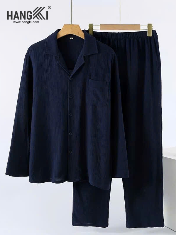 TD548 - Đồ Ngủ Pijama Nam Tay Dài Quần Dài Cotton