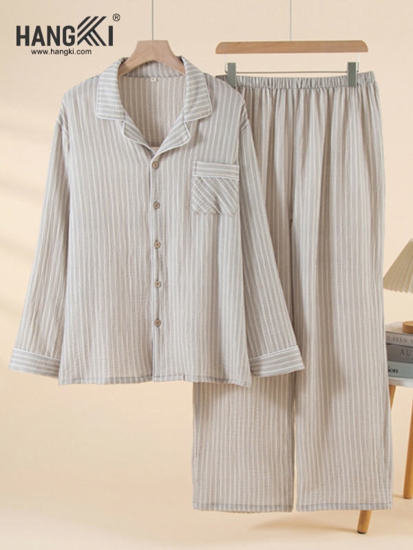 TD549 - Đồ Ngủ Pijama Nam Tay Dài Quần Dài Cotton