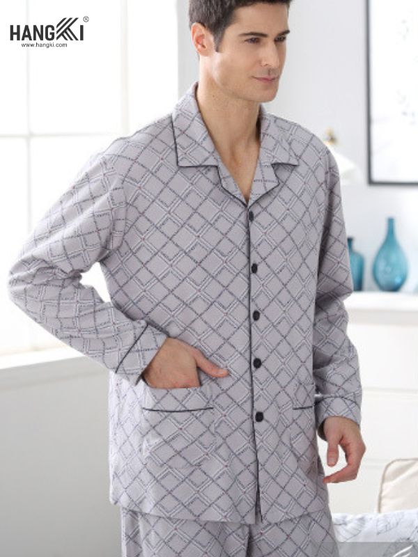 TD55 - Đồ Ngủ Pijama Nam Tay Dài Quần Dài Cotton