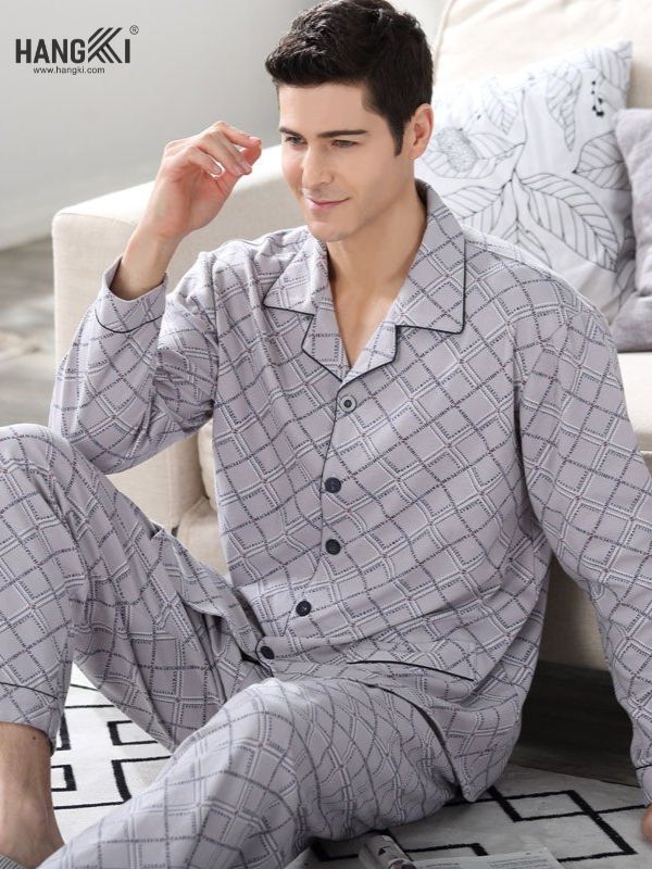 TD55 - Đồ Ngủ Pijama Nam Tay Dài Quần Dài Cotton