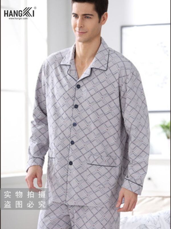 TD55 - Đồ Ngủ Pijama Nam Tay Dài Quần Dài Cotton