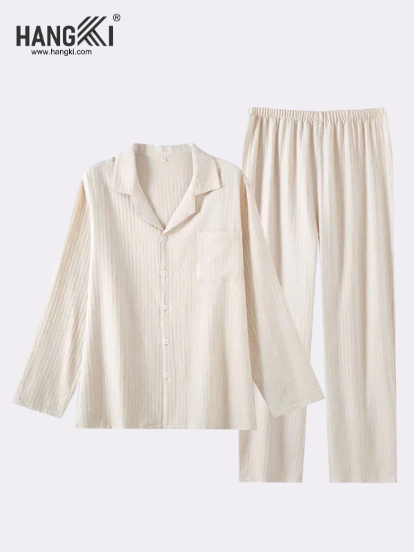 TD551 - Đồ Ngủ Pijama Nam Tay Dài Quần Dài Cotton