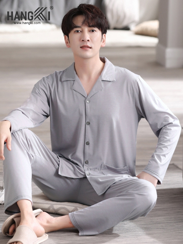 TD553 - Đồ Ngủ Pijama Nam Tay Dài Quần Dài Cotton
