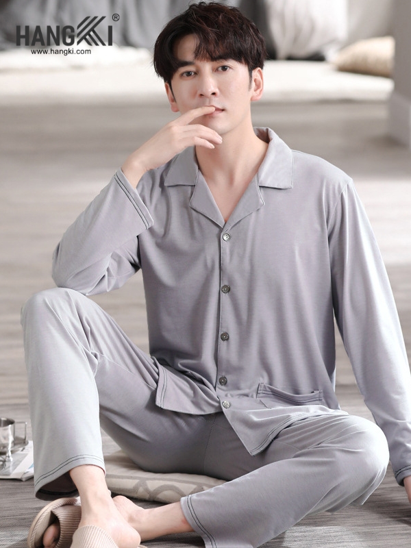 TD553 - Đồ Ngủ Pijama Nam Tay Dài Quần Dài Cotton