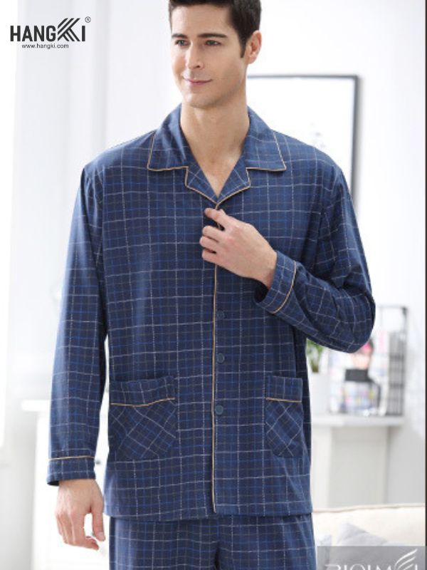 TD56 - Đồ Ngủ Pijama Nam Tay Dài Quần Dài Cotton