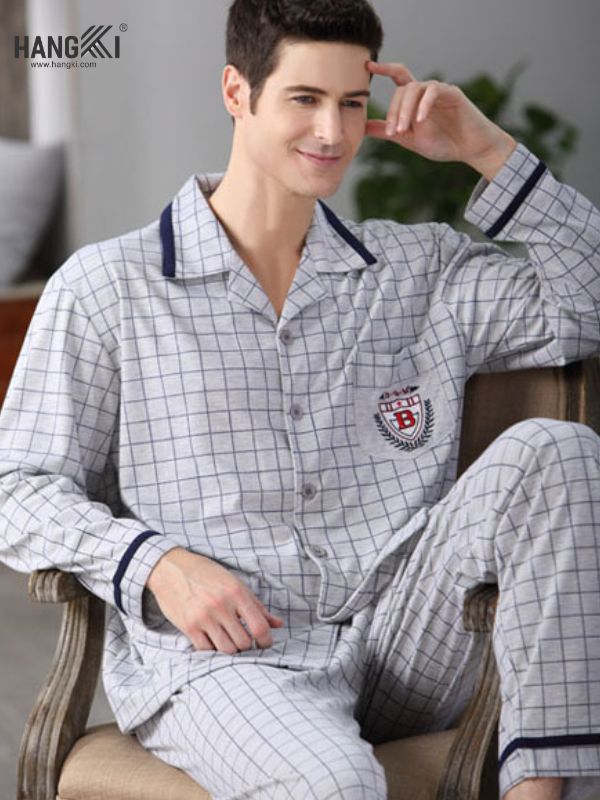 TD57 - Đồ Ngủ Pijama Nam Tay Dài Quần Dài Cotton