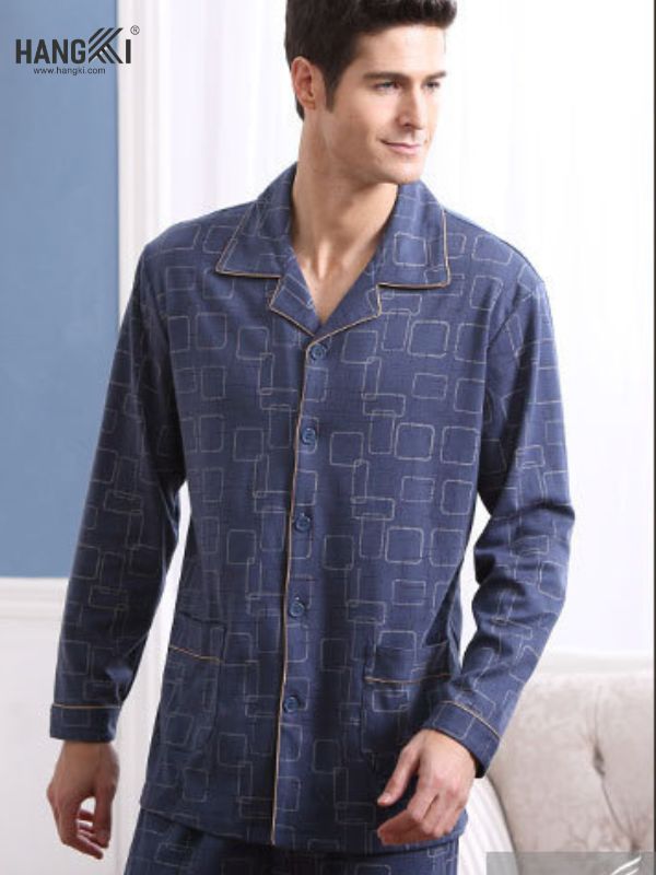 TD59 - Đồ Ngủ Pijama Nam Tay Dài Quần Dài Cotton
