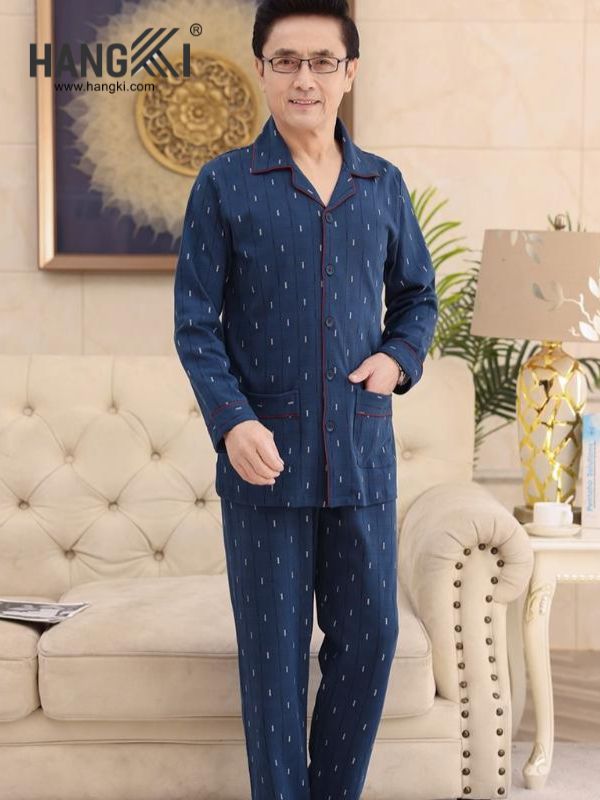 TD60 - Đồ Ngủ Pijama Nam Tay Dài Quần Dài Cotton