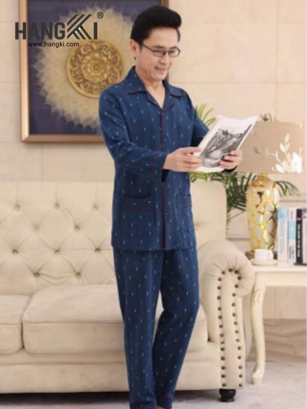 TD60 - Đồ Ngủ Pijama Nam Tay Dài Quần Dài Cotton